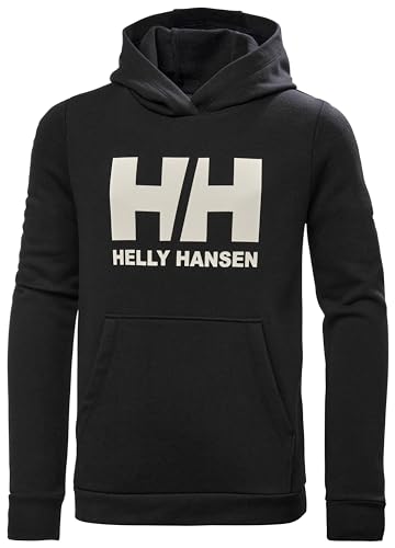 Junior Unisex Helly Hansen Jr HH Logo Hoodie 2.0, Schwarz, 10 von Helly Hansen