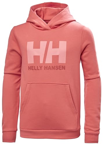 Junior Unisex Helly Hansen Jr HH Logo Hoodie 2.0, Sonnenuntergang Rosa, 14 von Helly Hansen