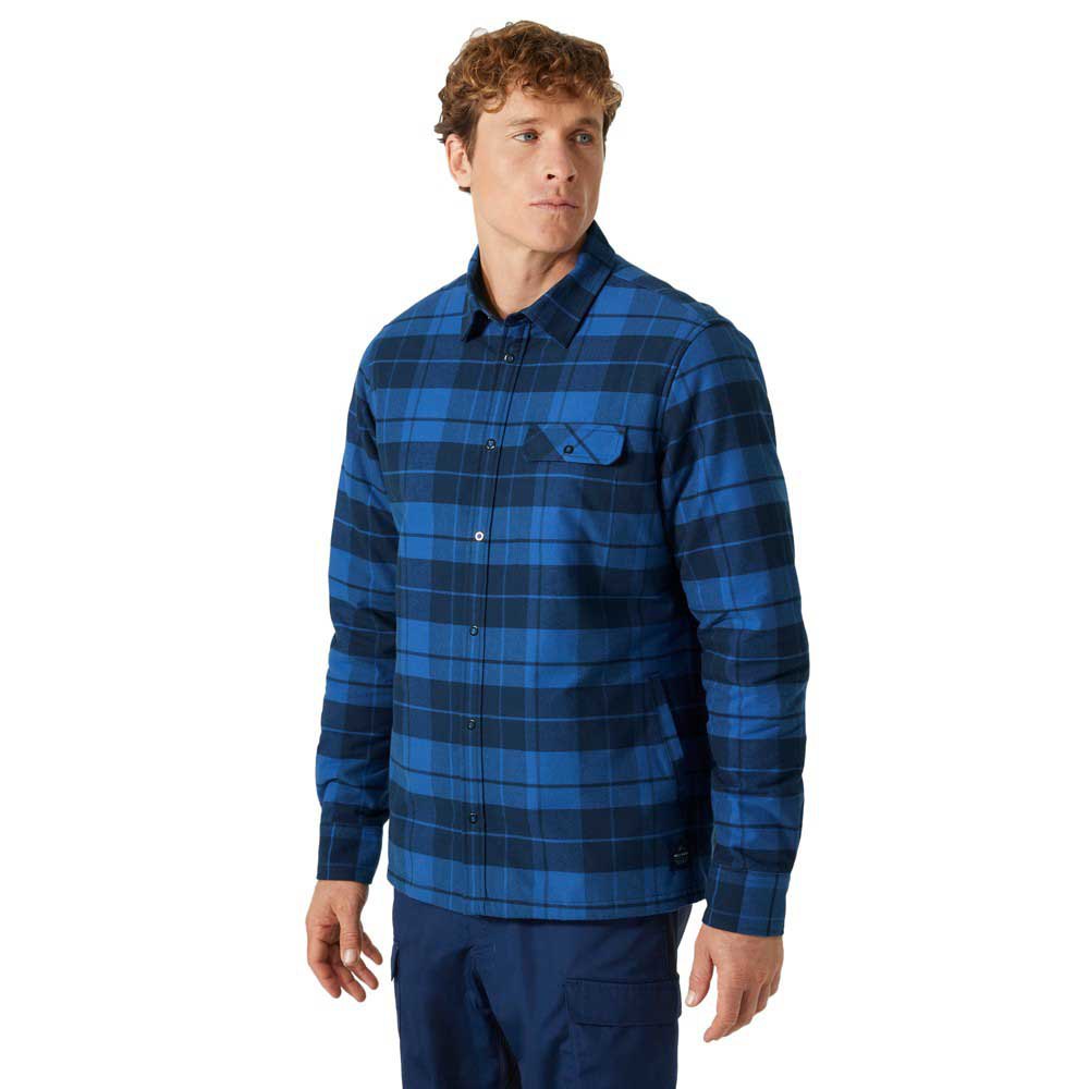 Helly Hansen Lifaloft Air Insulator Flannel Long Sleeve Shirt Blau 2XL Mann von Helly Hansen