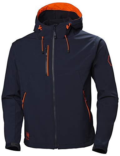 Chelsea EVO Hooded Softshell Color: 590 Navy Talla: L von Helly Hansen