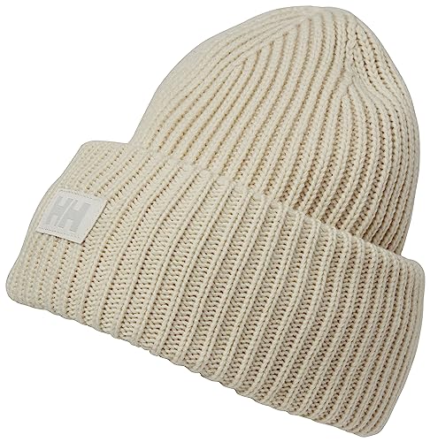 Helly Hansen Unisex HH Rib Beanie, Creme, STD von Helly Hansen