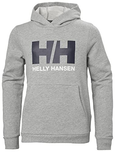 Junior Unisex Helly Hansen Jr HH Logo Hoodie 2.0, Grau-Melange, 12 von Helly Hansen