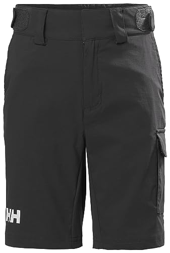 Helly Hansen Unisex Kinder Jr Hh Qd Cargo Shorts, 980 Ebony, 10 Years von Helly Hansen