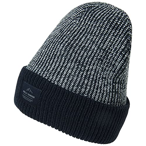Helly Hansen Herren Logo Cuff Beanie, Marineblau, STD Helly Hansen Herren Logo Cuff Beanie, Marineblau, STD von Helly Hansen
