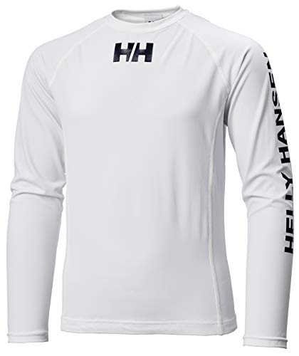 Helly Hansen Unisex Waterwear Rashguard Sweatshirt, Weiß, 14 EU von Helly Hansen