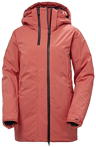 Damen Helly Hansen W Nora Long Insulated Jacket, Rot, L von Helly Hansen