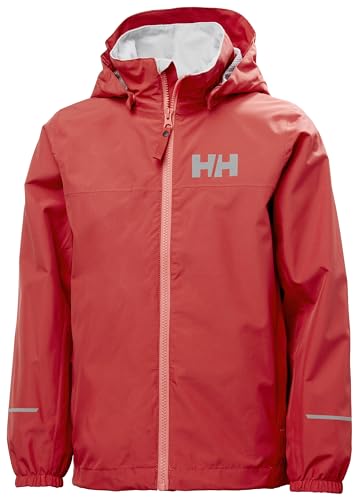 Junior Unisex Helly Hansen Jr Juell Rain Jacket, Rot, 14 von Helly Hansen