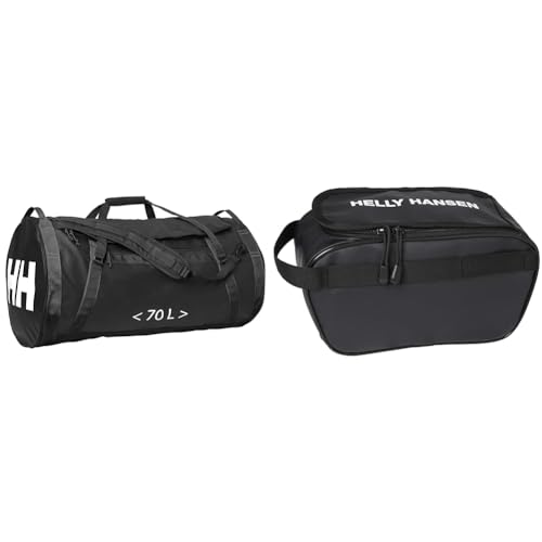 Unisex Helly Hansen HH Duffel Bag 2 70L, Schwarz, STD & Hansen H/H Scout Wash Bag, Schwarz, STD Unisex Helly Hansen HH Duffel Bag 2 70L, Schwarz, STD & Hansen H/H Scout Wash Bag, Schwarz, STD von Helly Hansen