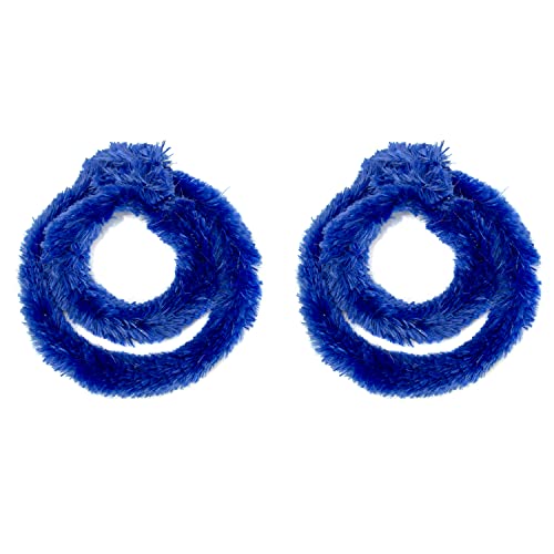 Helmecke & Hoffmann * Zwei Paar (Vier Stück) Nabenputzringe aus Chenilledraht (Blau) von Helmecke & Hoffmann