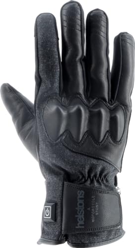 Helstons Curtis beheizbare Motorrad Handschuhe, schwarz/grau, 9 von Helstons