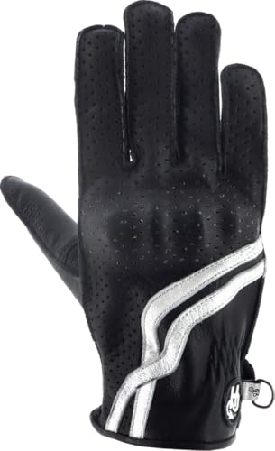 Helstons Virage Sommer perforierte Damen Motorrad Handschuhe, schwarz, 9 von Helstons