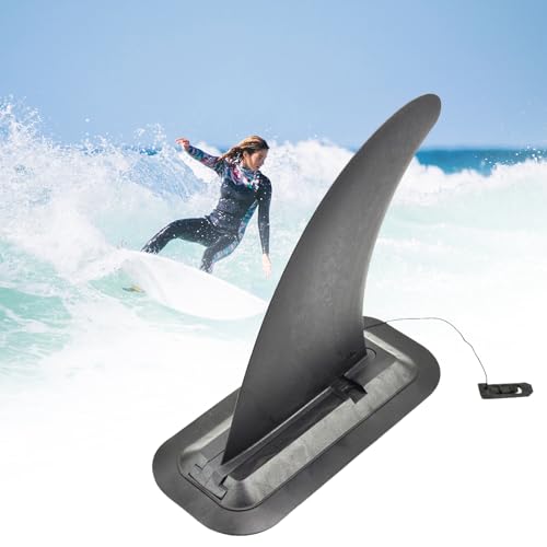 Surfbrett Finne, Longboard Finne, Surfbrett Flossen Ersatz Zubehör, Finne Abnehmbare, Erhöht die Stabilität und Balance des Surfbretts, für Longboards, Surfbretter, Stand-Up-Paddleboards, Schwarz Surfbrett Finne, Longboard Finne, Surfbrett Flossen Ersatz Zubehör, Finne Abnehmbare, Erhöht die Stabilität und Balance des Surfbretts, für Longboards, Surfbretter, Stand-Up-Paddleboards, Schwarz von Helweet