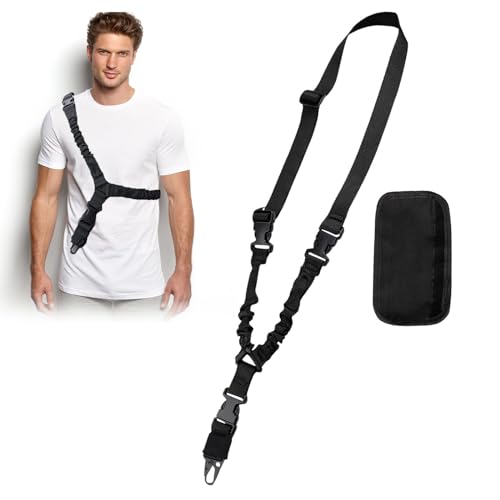 Tactical Tragegurt, Single Point Sling, Punkt Sling Riemen, Nylon Sling, Geeignet für Reisen, Verschiedene Outdoor-Sportarten, Klettern, Bergsteigen, Angeln, mit 1 Rutschfesten Schulterpolster Tactical Tragegurt, Single Point Sling, Punkt Sling Riemen, Nylon Sling, Geeignet für Reisen, Verschiedene Outdoor-Sportarten, Klettern, Bergsteigen, Angeln, mit 1 Rutschfesten Schulterpolster von Helweet