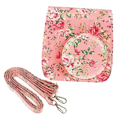 Hemobllo 1Stk Kamera Tasche Mini-Retro-Kamera Sofortiger Kameraschutz Mini-Sofortbildkamera Protect schutzzelt gehäuse Hülle für Mini 9 Umhängetasche für Sofortbildkameras PU-Leder Rosa von Hemobllo