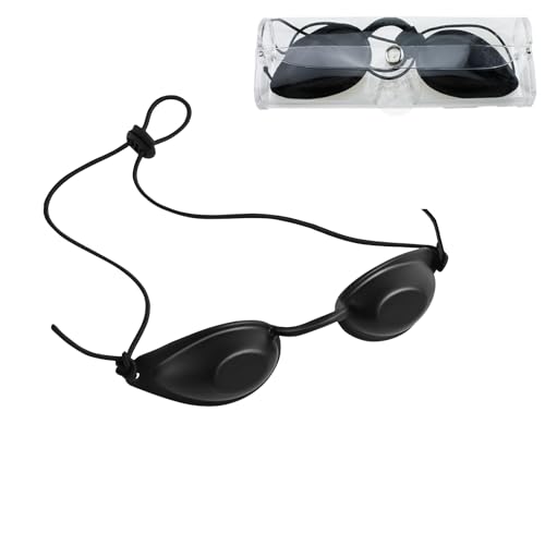 2 Stück UV Schutzbrille Solarium Brille Laserschutzbrille Augenklappe IPL brille Sonnenstudio Augenschutz für Patienten in IPL UV Infrarot LED Lichttherapie von HEMOTON