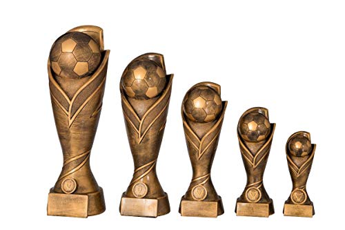 Henecka Fussball-Pokal, Resinfigur Fussball, Bronze, mit Wunschgravur und auswählbarem Sport-Emblem, Größe 39 cm Henecka Fussball-Pokal, Resinfigur Fussball, Bronze, mit Wunschgravur und auswählbarem Sport-Emblem, Größe 39 cm von Henecka