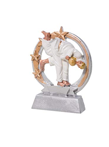 Henecka Judo Kampfsport-Pokal, Resinfigur Judo, Silber und Rosegold, mit Wunschgravur, Größe 12,5 cm Henecka Judo Kampfsport-Pokal, Resinfigur Judo, Silber und Rosegold, mit Wunschgravur, Größe 12,5 cm von Henecka