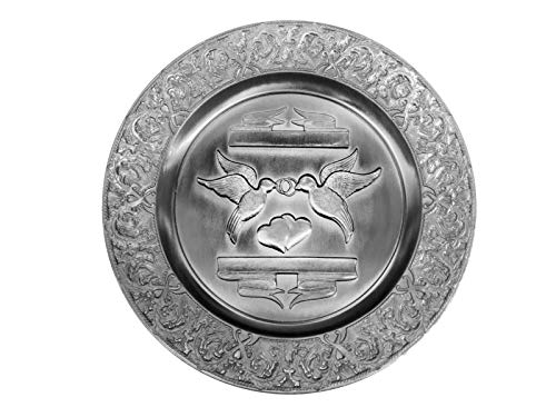 Henecka 👰 🤵 Metallteller-Hochzeitsteller, Geschenk zur Hochzeit für das Brautpaar & mit Wunschgravur personalisierbar, inklusive Tellerständer Henecka 👰 🤵 Metallteller-Hochzeitsteller, Geschenk zur Hochzeit für das Brautpaar & mit Wunschgravur personalisierbar, inklusive Tellerständer von Henecka