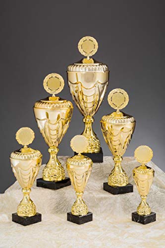Henecka Pokal Serie Christiana, Gold, mit Wunschgravur und auswählbarem Sport-Emblem, Größe 40,5 cm Henecka Pokal Serie Christiana, Gold, mit Wunschgravur und auswählbarem Sport-Emblem, Größe 40,5 cm von Henecka