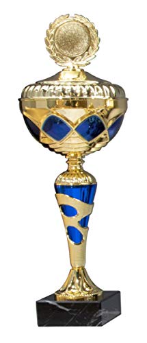 Henecka Pokal Serie Jacinda, Gold-blau, mit Wunschgravur und auswählbarem Sport-Emblem, Größe 46,5 cm Henecka Pokal Serie Jacinda, Gold-blau, mit Wunschgravur und auswählbarem Sport-Emblem, Größe 46,5 cm von Henecka