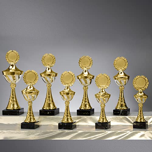 Henecka Pokal Serie Lexa, Gold-weiß, mit Wunschgravur und auswählbarem Sport-Emblem, Größe 33,3 cm Henecka Pokal Serie Lexa, Gold-weiß, mit Wunschgravur und auswählbarem Sport-Emblem, Größe 33,3 cm von Henecka