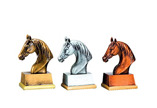 Henecka Reitsport-Pokal, Resinfigur Pferdekopf, Bronze, mit Wunschgravur, Größe 11 cm Henecka Reitsport-Pokal, Resinfigur Pferdekopf, Bronze, mit Wunschgravur, Größe 11 cm von Henecka