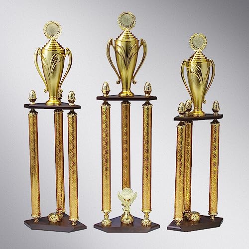 Henecka Säulenpokal Serie Ohio, Gold, mit Wunschgravur und auswählbarem Sport-Emblem, Größe 95,5 cm Henecka Säulenpokal Serie Ohio, Gold, mit Wunschgravur und auswählbarem Sport-Emblem, Größe 95,5 cm von Henecka