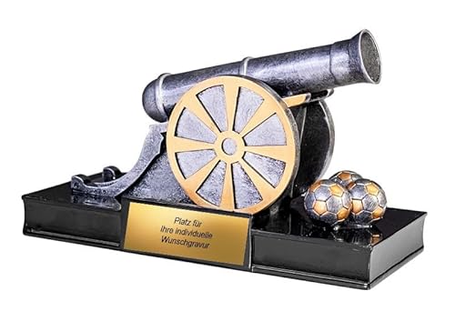 Henecka • Torkanone Fussball Pokal • XXL • Bester Torjäger • Ehrung/Auszeichnung Fussballturnier • Torschützen • Resin Trophäe • Torschützenkönig • personalisierbar • mit und ohne Gravur Henecka • Torkanone Fussball Pokal • XXL • Bester Torjäger • Ehrung/Auszeichnung Fussballturnier • Torschützen • Resin Trophäe • Torschützenkönig • personalisierbar • mit und ohne Gravur von Henecka