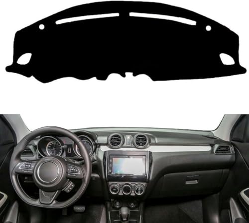 HerJun Auto Armaturenbrett Abdeckung Für Suzuki Swift 2018-2020 Dashboard Cover Schutzschild Interior Styling ZubehöR von HerJun