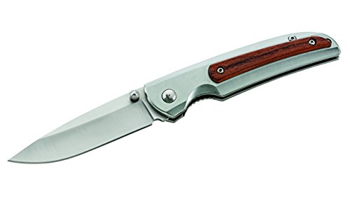 Herbertz Einhandmesser, AISI 420, Alu-Griffschalen Messer, grau, M von Herbertz
