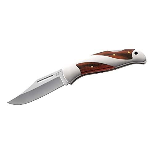 Herbertz Taschenmesser, AISI 420, Pakkaholz, Geschenkbox, scharfes Klappmesser & Outdoor-messer für Camping, Wandern oder Jagd von Herbertz