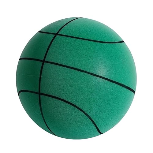 Basketball SilentIndoor, Lautloser Basketbälle, Kinderbasketball, Silent Basketball Größe3/5/7, Basketball Indoor Leise, Basketball Spielzeug (3,Linie Grün) von Herfair