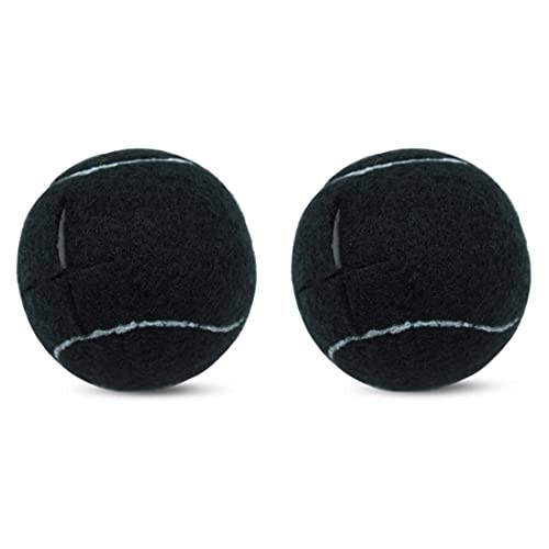 Herklotzn Vorgeschnittener Tennisball für Möbelbeine und Bodenschutz, robuste und langlebige Filzpolsterabdeckung, Schwarz von Herklotzn