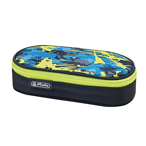 Herlitz Faulenzer Etui airgo Federmäppchen, 22 cm, Camouflage lemon Herlitz Faulenzer Etui airgo Federmäppchen, 22 cm, Camouflage lemon von Herlitz