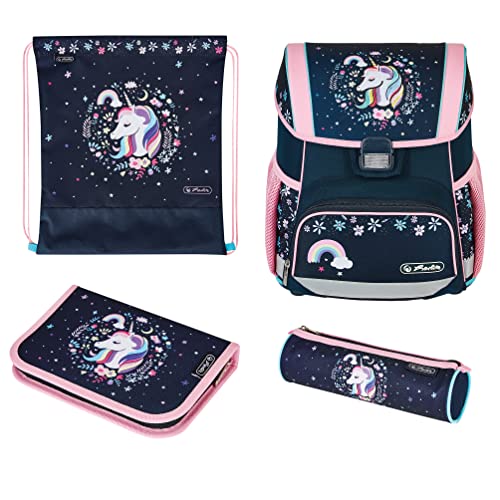 herlitz 50037377 Schulranzen Loop Plus, Unicorn, 1 Stück von Herlitz