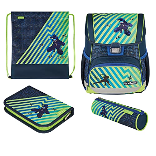 herlitz Schulranzen Loop Plus Funky Ninja, 1 Stück herlitz Schulranzen Loop Plus Funky Ninja, 1 Stück von Herlitz