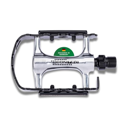 CONTEC Fahrrad-Pedale Spinner, Mountainbike, MTB, Fahrradpedale, Flat Pedale, rutschfest, Stahlachse, Aluminium, Paar, trittfest, schwarz Silber, Paar CONTEC Fahrrad-Pedale Spinner, Mountainbike, MTB, Fahrradpedale, Flat Pedale, rutschfest, Stahlachse, Aluminium, Paar, trittfest, schwarz Silber, Paar von CONTEC