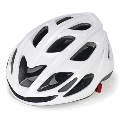 Hermosiey Fahrradhelm für Erwachsene, Leicht, für Herren und Damen, Fahrradhelm für Erwachsene, Jugendliche, Mountain Road Biker, Passform 58–61 cm, Weiß von Hermosiey