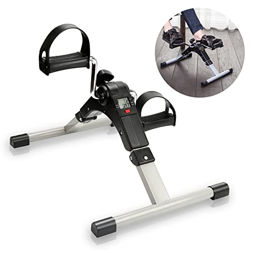 Herrselsam Heimtrainer Fitnessbike mit LCD-Bildschirm Indoorcycling Fahrradtrainer Ergometer Minibike Perfekt für Cardio-Training von Herrselsam