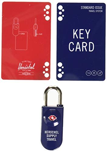 Herschel TSA Kartenschloss, marineblau/rot (Blau) - 10521-00018-OS von Herschel