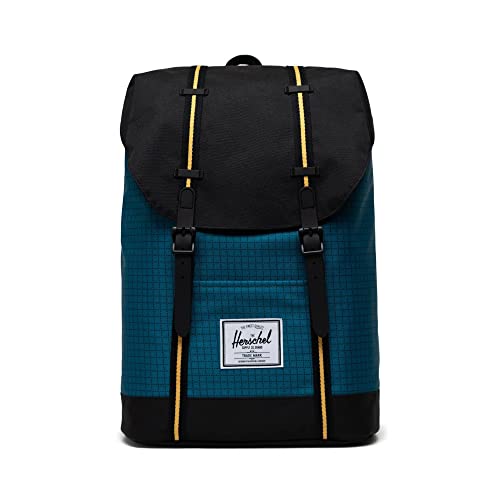 HERSCHEL 10066-05736 Retreat Backpack Unisex Harbour Blue Grid/Black/Amber Yellow HERSCHEL 10066-05736 Retreat Backpack Unisex Harbour Blue Grid/Black/Amber Yellow von Herschel