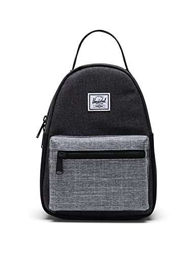 Herschel Unisex-Erwachsene Nova Mini, Schwarz Crosshatch/Schwarz/Raven Crosshatch, Einheitsgröße, Tasche von Herschel