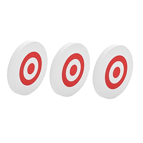 Herxermeny 3Stück 25 x 3cm Bogenschießen Eva Foam Target Selbstheilungsbogen Moving Hunting Practice Weiß + Rot von Herxermeny