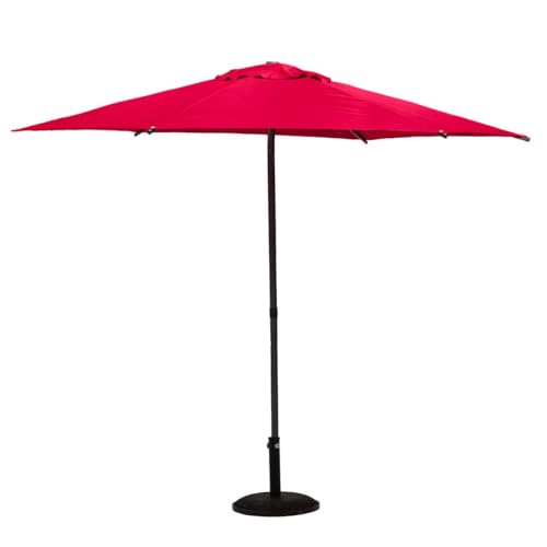 Hespéride - Runder gerader Sonnenschirm Soya in Granatrot - 2,7 m - Granate Hespéride - Runder gerader Sonnenschirm Soya in Granatrot - 2,7 m - Granate von Hespéride