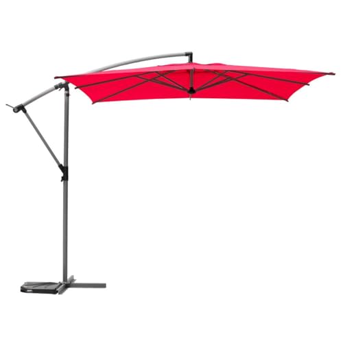 Hespéride - Quadratischer Ampelschirm Manoa in Granatrot - 2,5 x 2,5 m - Granate Hespéride - Quadratischer Ampelschirm Manoa in Granatrot - 2,5 x 2,5 m - Granate von Hespéride