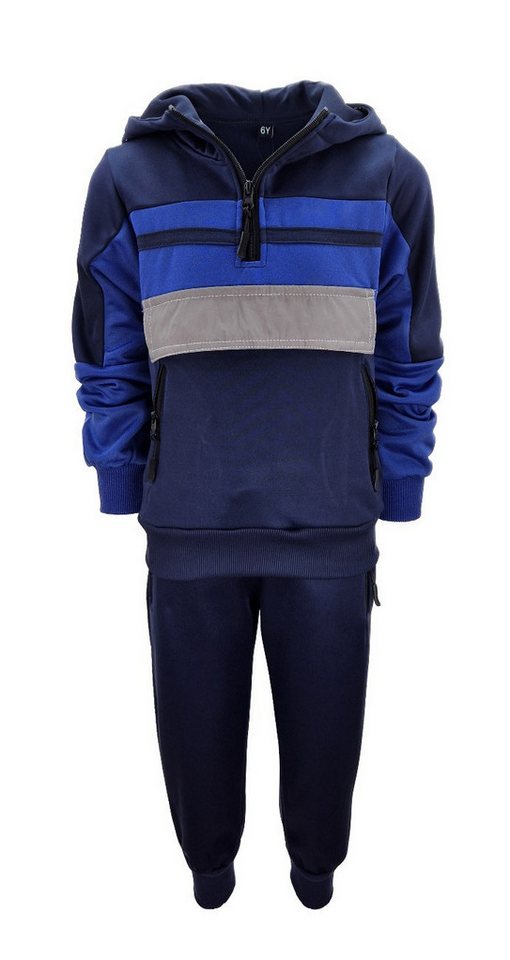 Hessis Jogginganzug Jungen/Mädchen Trainingsanzug, Freizeitanzug, JF558 (Set, Pullover mit Reißverschluss und Jogginghose) von Hessis