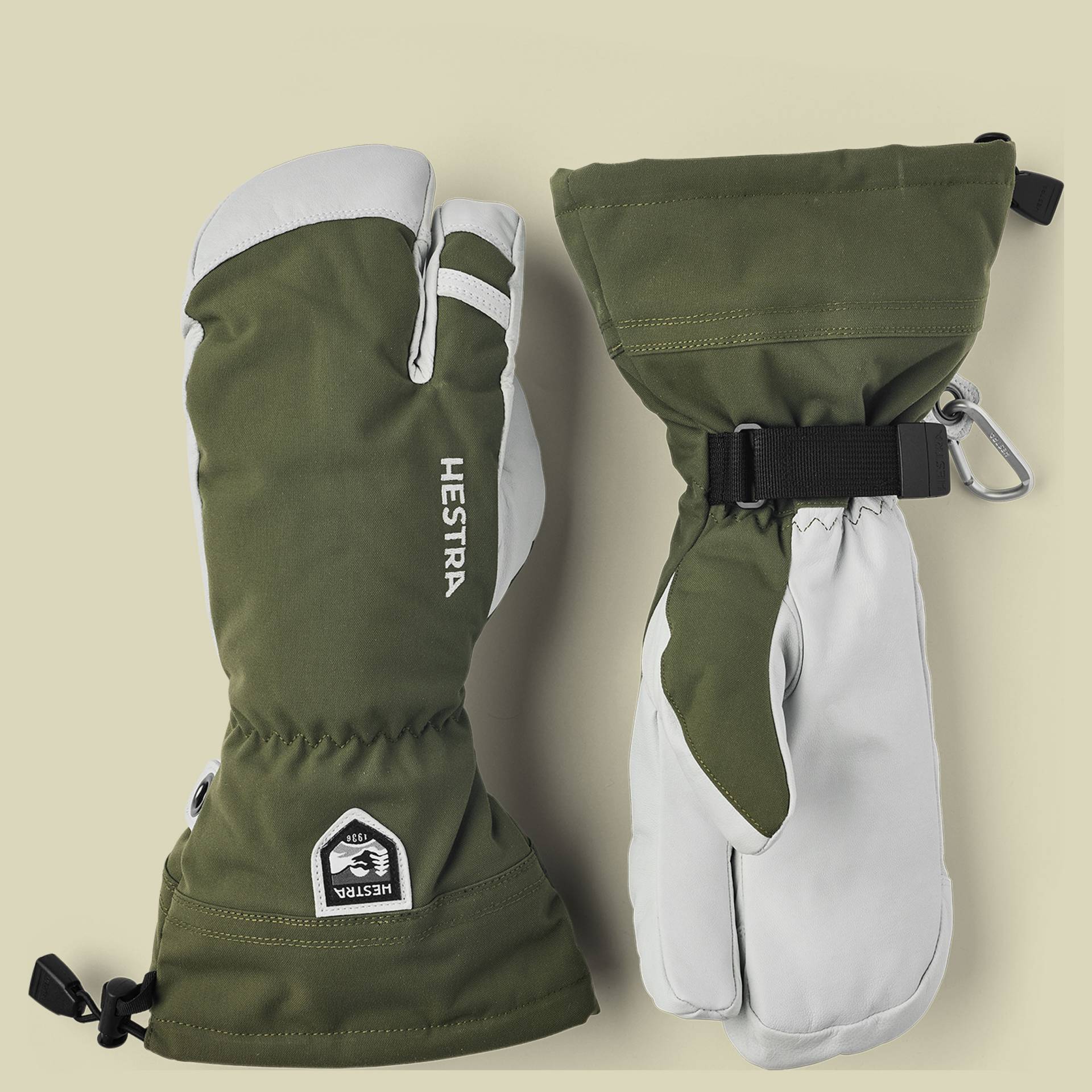 Army Leather Heli Ski 3-Finger Größe 10 Farbe olive Army Leather Heli Ski 3-Finger Größe 10 Farbe olive von Hestra