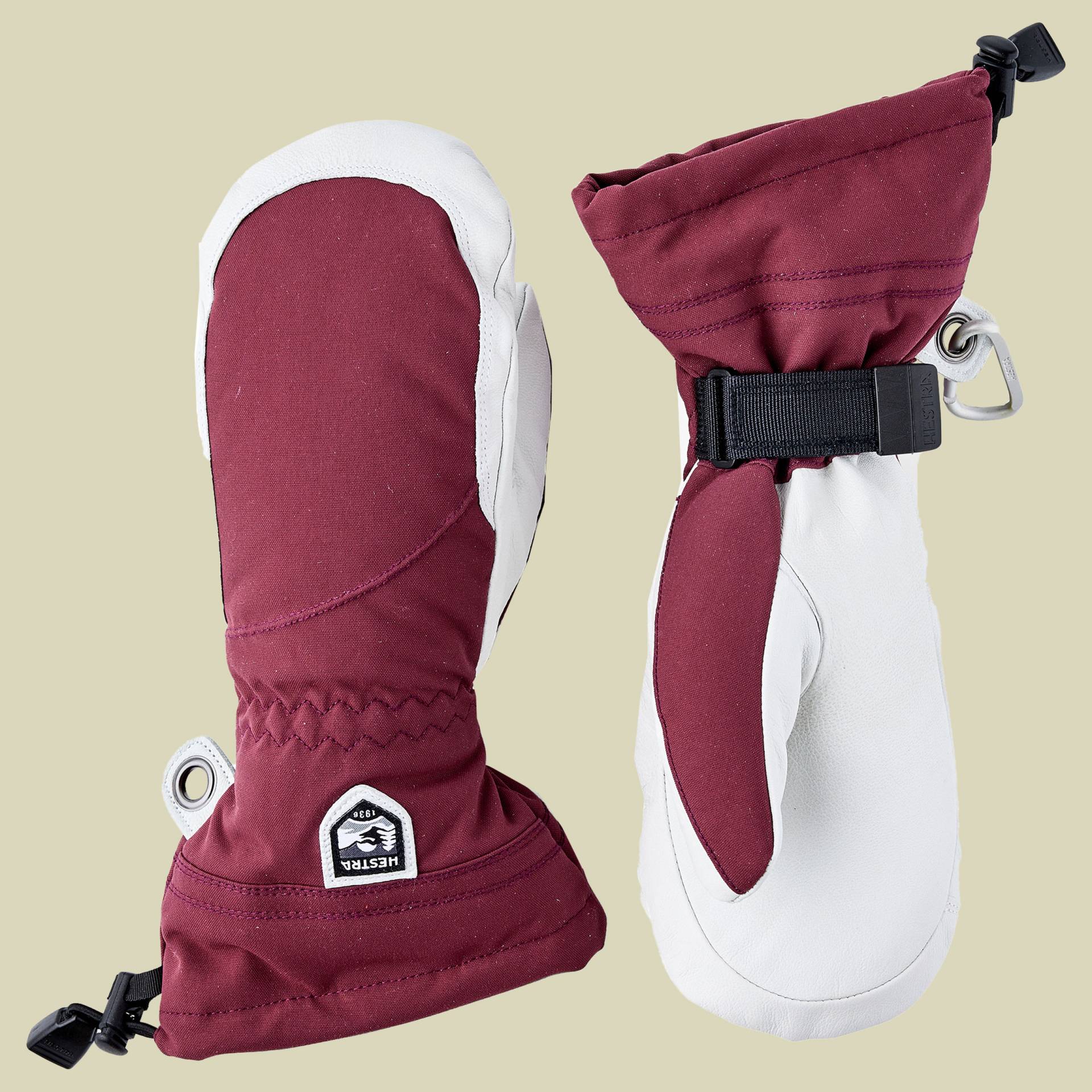 Heli Ski Female Mitt rot 8 - bordeaux/offwhite Heli Ski Female Mitt rot 8 - bordeaux/offwhite von Hestra