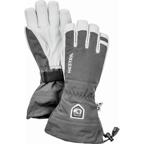 Hestra Army Leather Heli Ski Handschuhe Herren Skihandschuhe (Grau 11 D) Alpinhandschuhe von Hestra