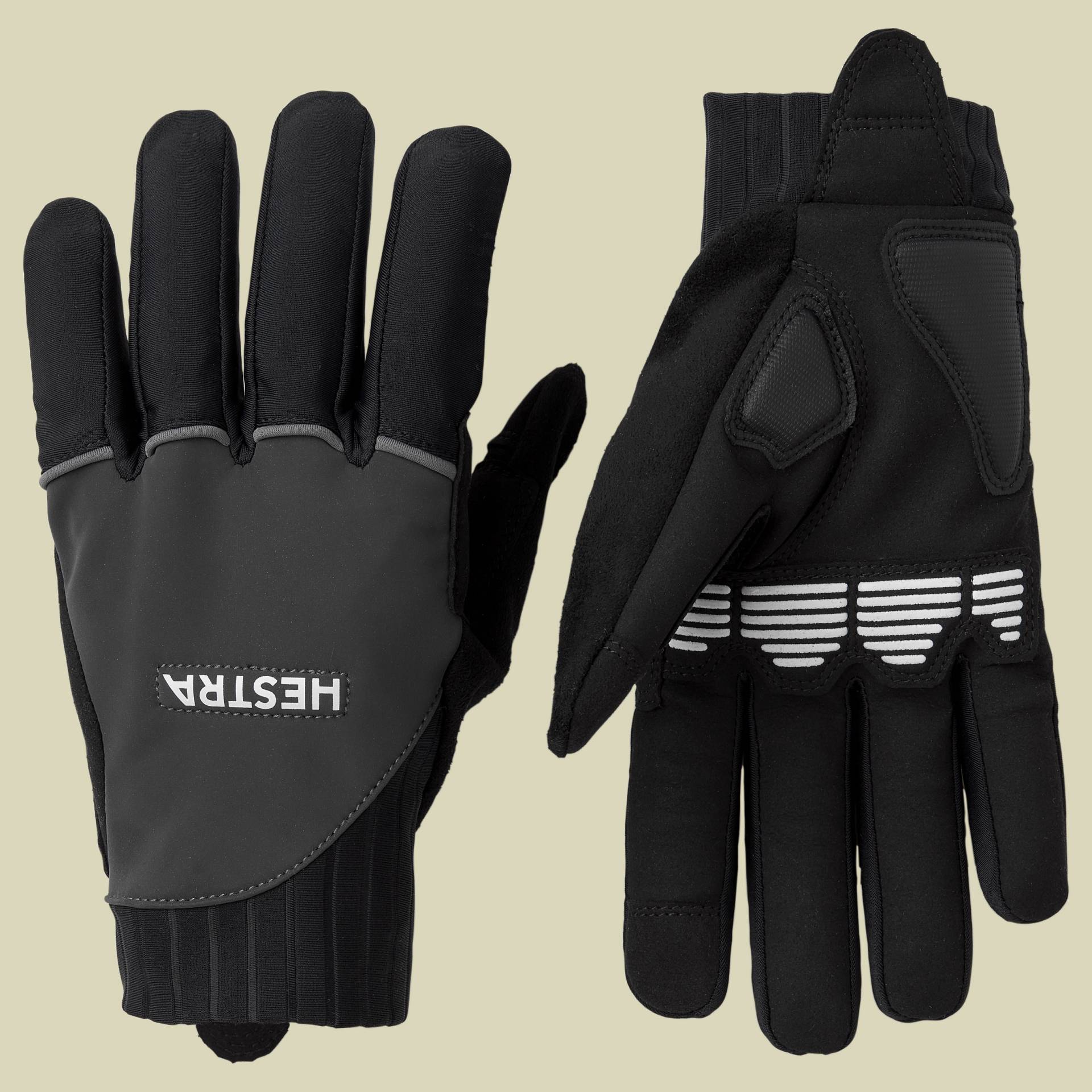 Bike Reflective Long 5-finger Größe 8 Farbe dark grey Bike Reflective Long 5-finger Größe 8 Farbe dark grey von Hestra
